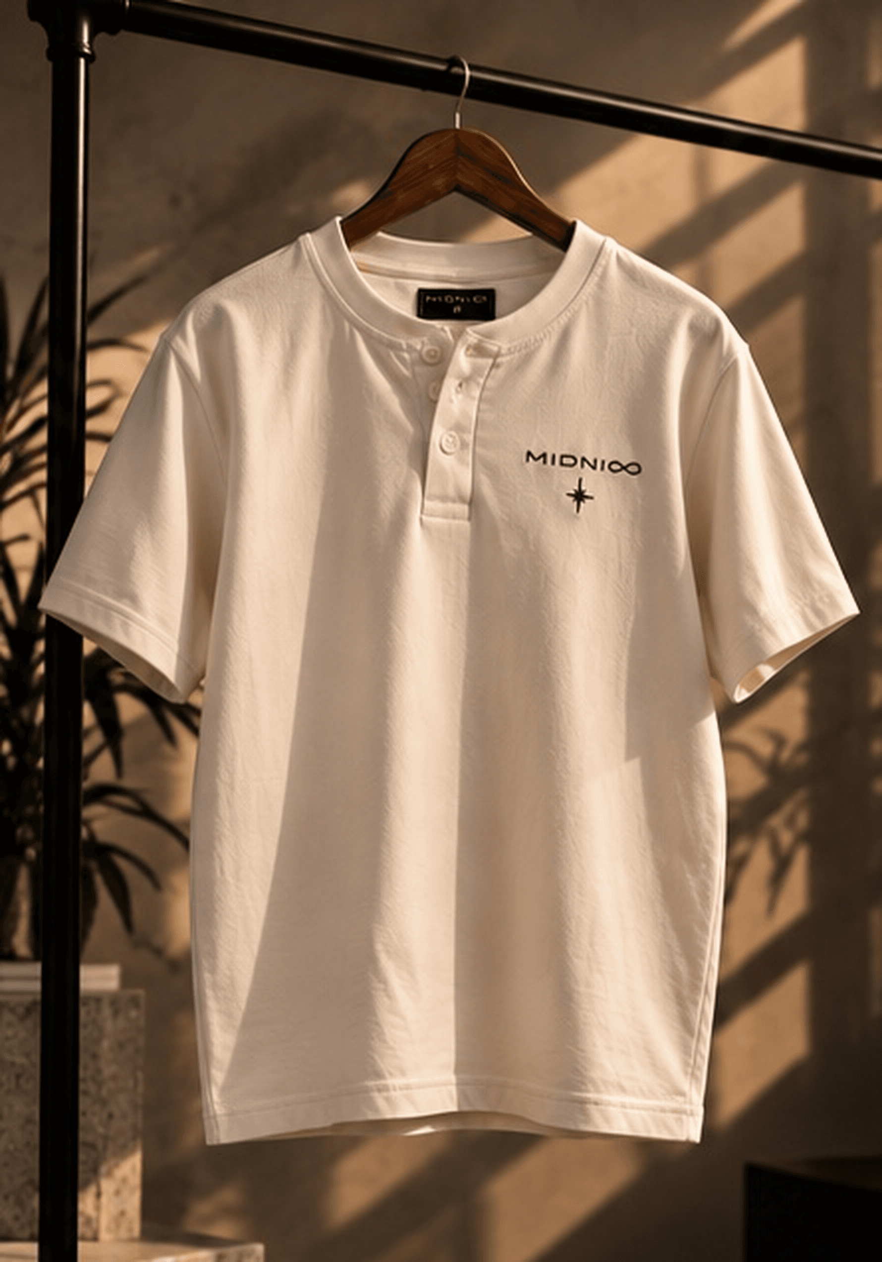 White Henley Shirt
