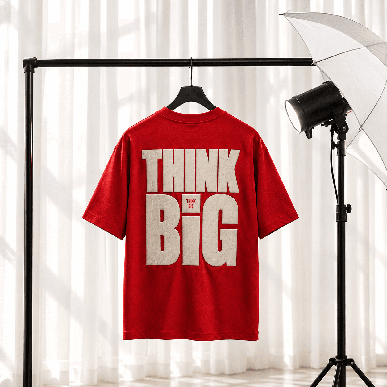Think Big Puff Print Tee
